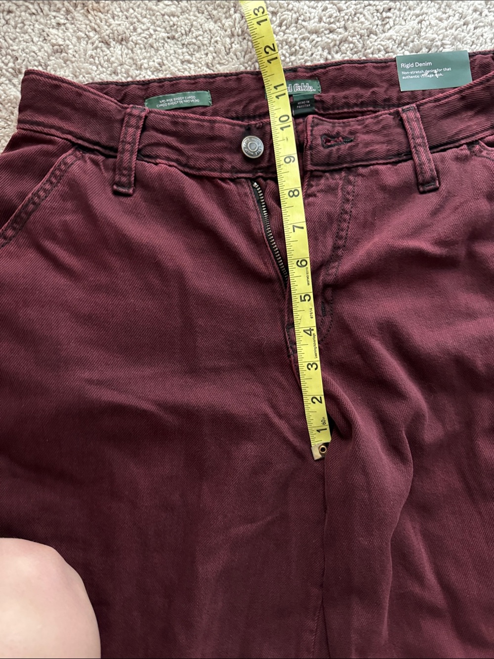 wild fable Burgundy Cargo Pants - Picture 12 of 14